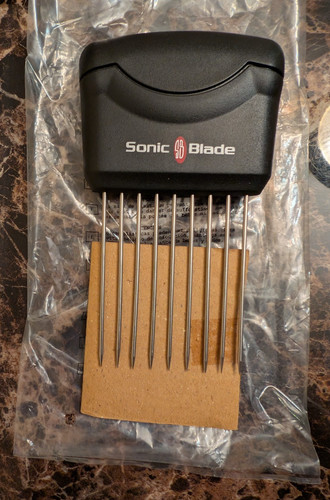 Sonic blade food holder - food,