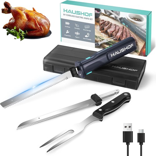 Cordless electric knife set - cordless,